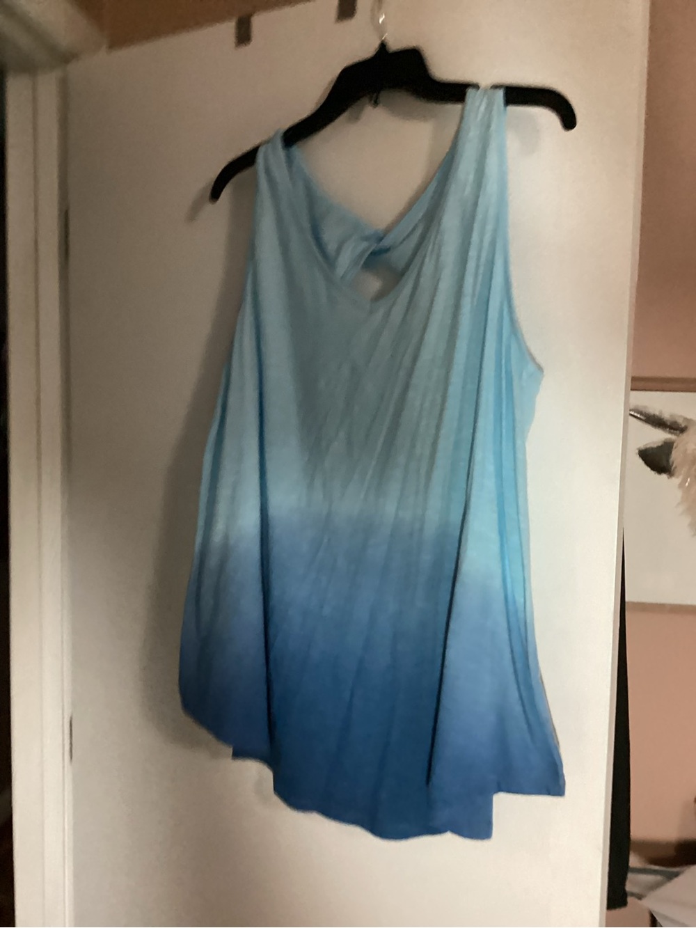 Women’s Ombre Blue Sleeveless Tank Top